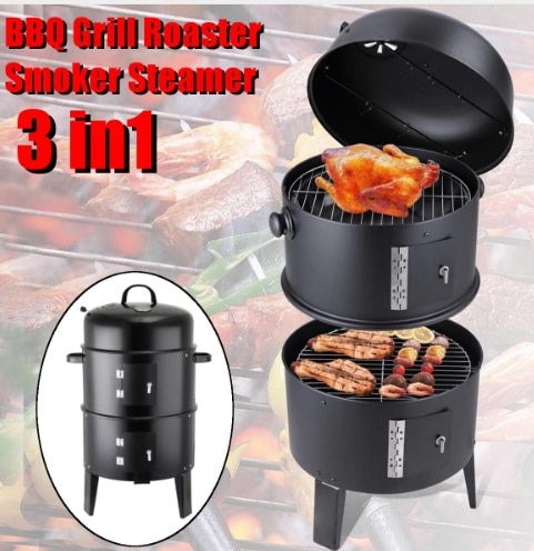 Portable Charcoal Grill 3-in-1 Camping Stove Portable Charcoal Grill 3-in-1 Camping Stove
