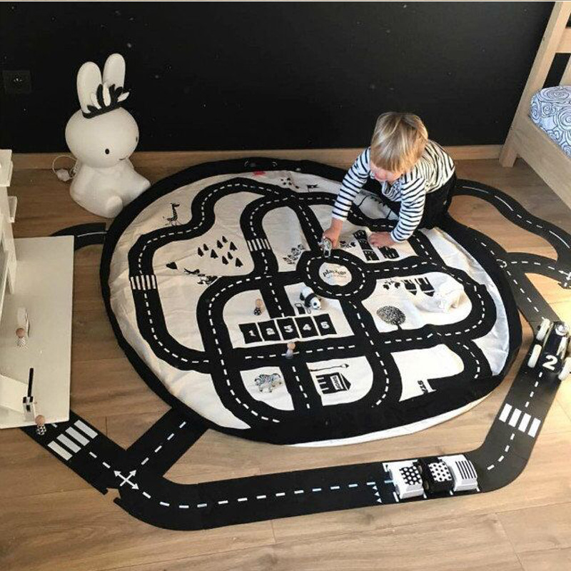 Portable Children's Toy Play Mat Storage Bag