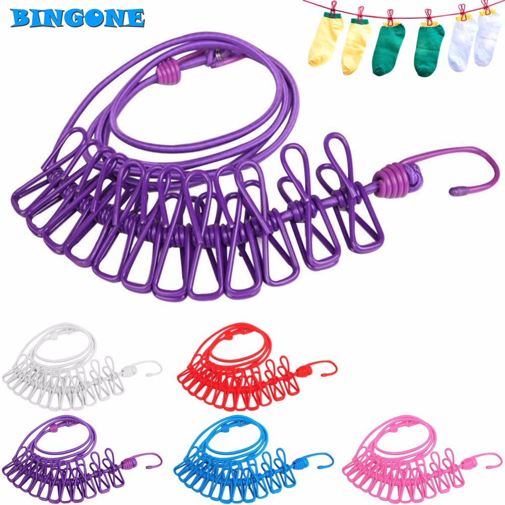 Portable Clothes Line Drying Pegs Portable Clothes Line Drying Pegs