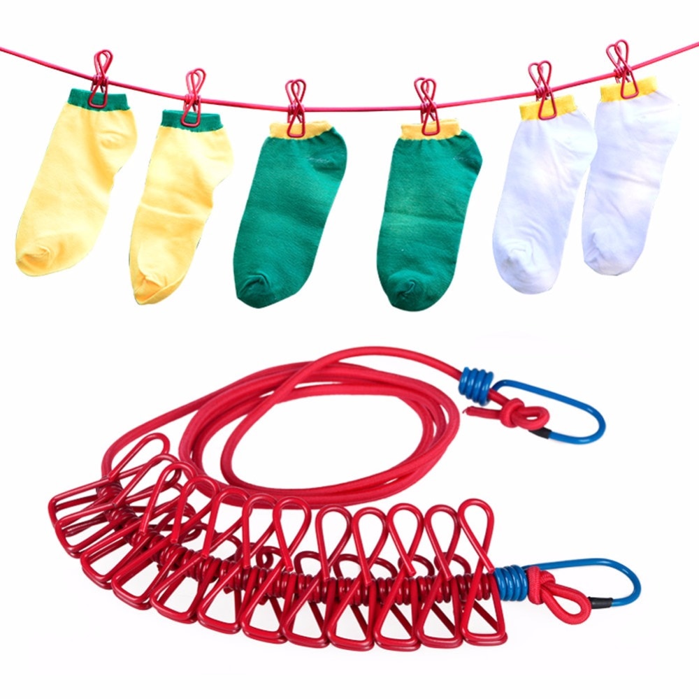 Portable Clothes Line Drying Pegs Portable Clothes Line Drying Pegs