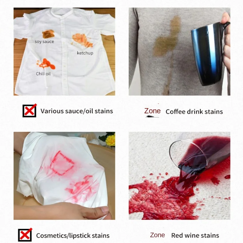 Portable Clothes Rolling Bead Stain Remover Emergency Stain Magic No-wash Portable Fast Stain Removing Clear Liquid 50ML