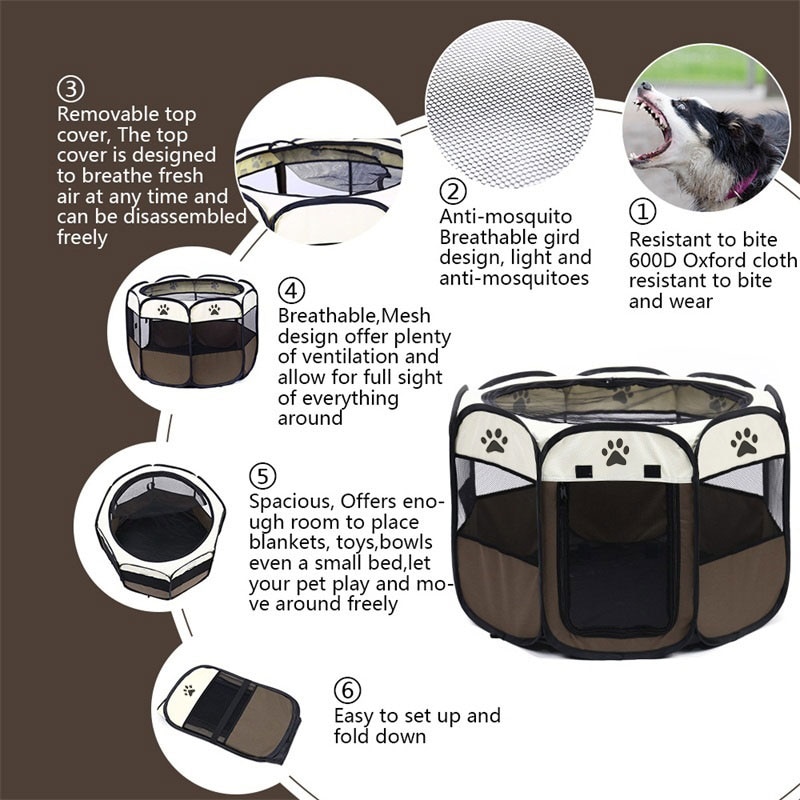 Portable Dog Playpen Exercise Pen Portable Dog Playpen Exercise Pen