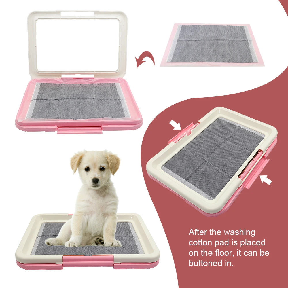 Portable Dog Training Toilet Indoor Dogs Potty Pet Toilet for Small Dogs Cats Cat Litter Box Puppy Pad Holder Tray Pet