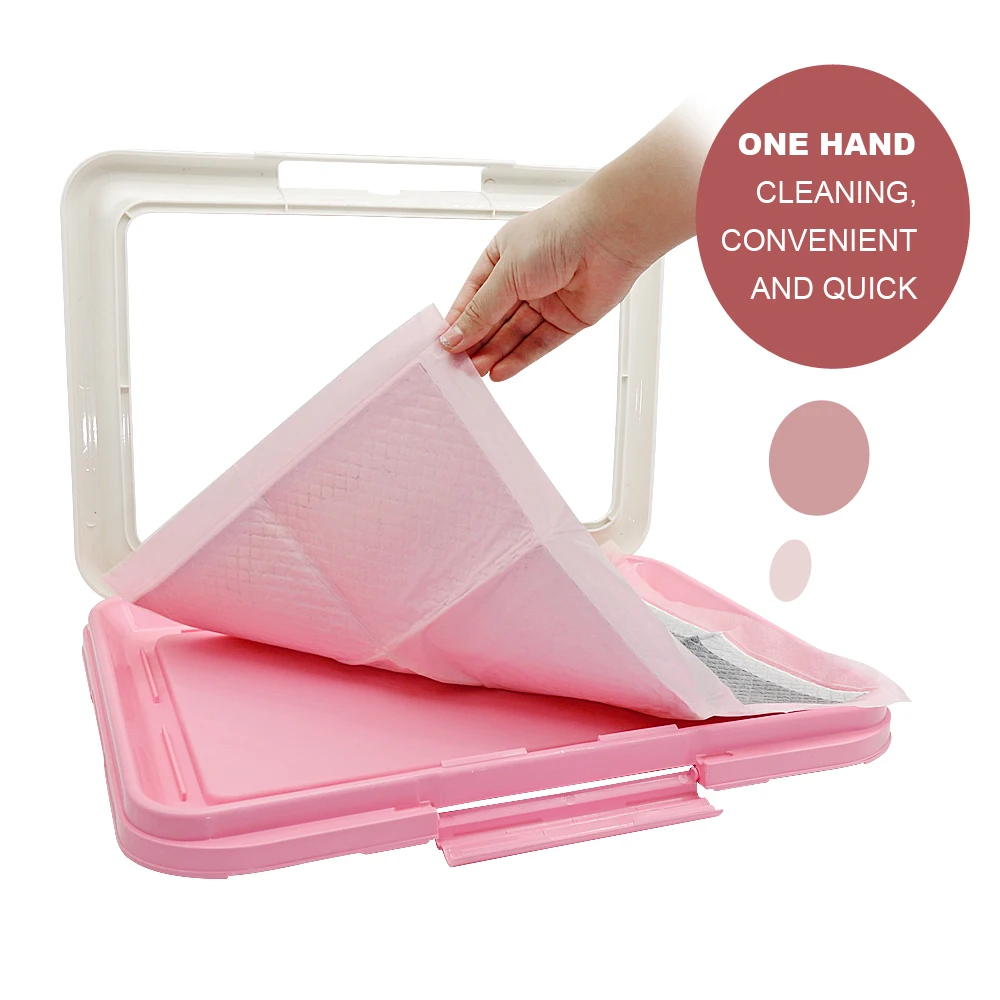 Portable Dog Training Toilet Indoor Dogs Potty Pet Toilet for Small Dogs Cats Cat Litter Box Puppy Pad Holder Tray Pet