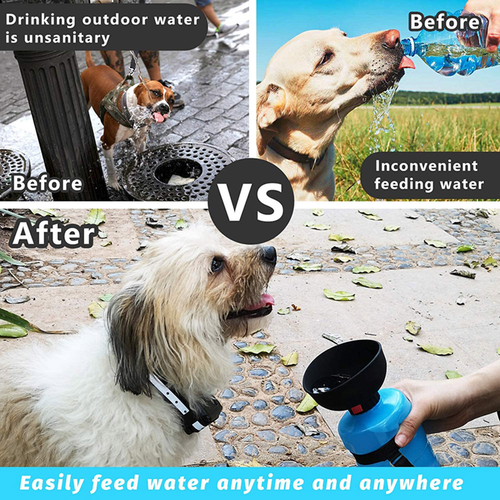Portable Dog Water Bottle Bowl