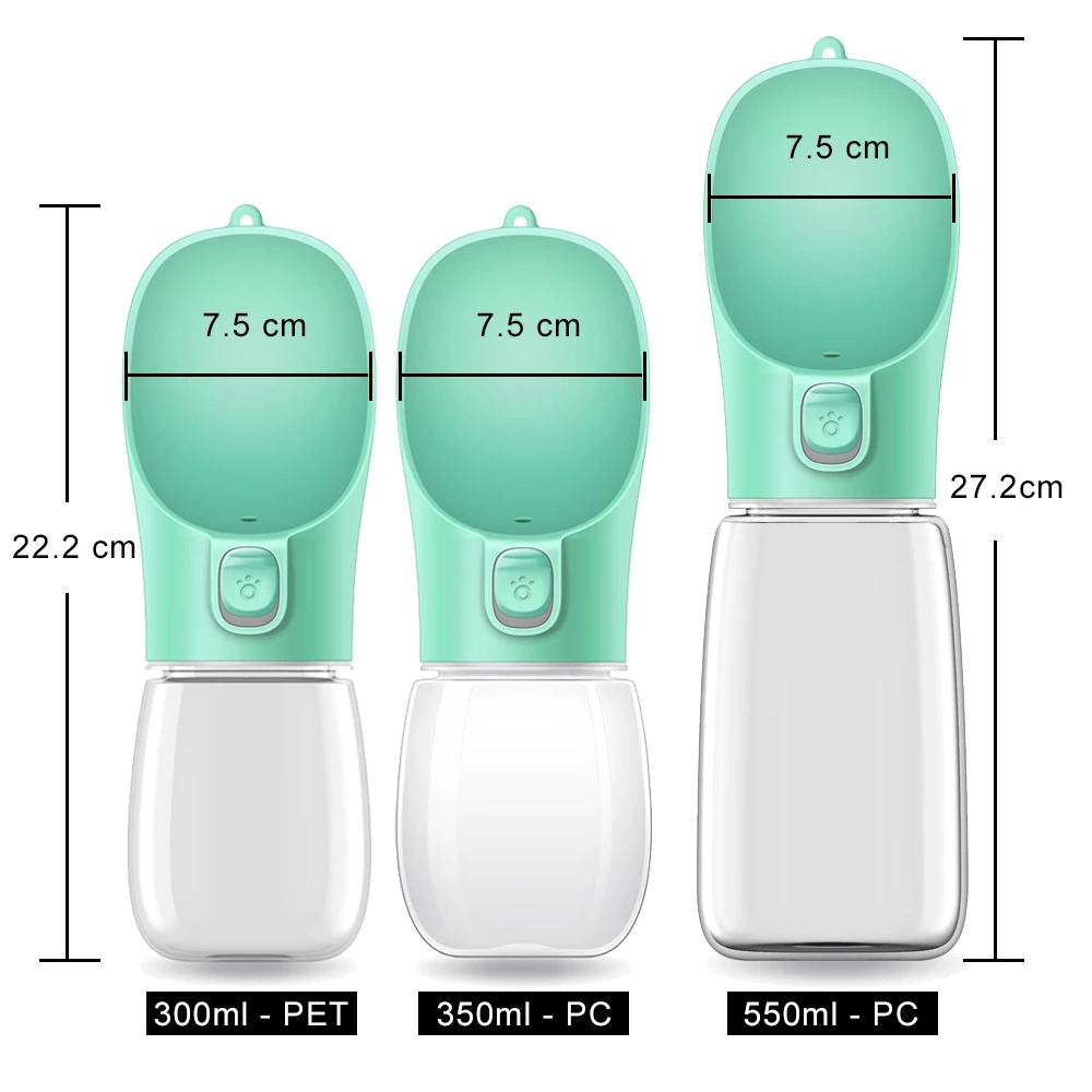 Portable Dog Water Bottle For Small Large Dogs Cat Outdoor Leakproof Walking Drinking Bowls Chihuahua French Bulldog