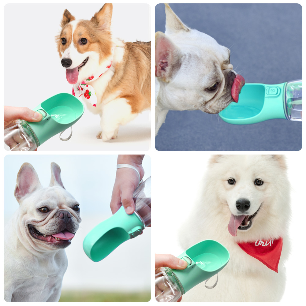 Portable Dog Water Bottle For Small Large Dogs Cat Outdoor Leakproof Walking Drinking Bowls Chihuahua French Bulldog