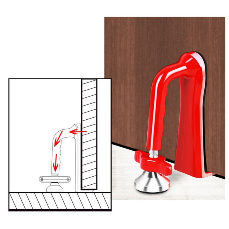 Portable Door Jammer with Storage Bag