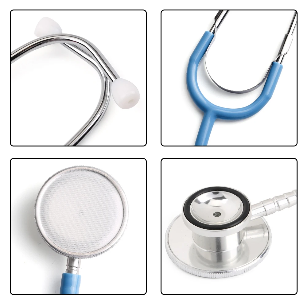 Portable Dual Head Stethoscope Professional Cardiology Medical Stethoscope Doctor Medical Equipment Device Student Vet Portable Dual Head Stethoscope Professional Cardiology Medical Stethoscope Doctor Medical Equipment Device Student Vet