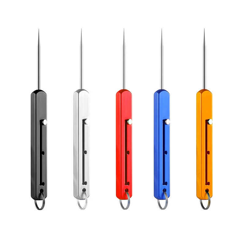 Portable EDC Retractable Toothpick High Strength Titanium Alloy Spring Push-pull Fruit Pick Gift Keychain Pendant Tooth Portable EDC Retractable Toothpick High Strength Titanium Alloy Spring Push-pull Fruit Pick Gift Keychain Pendant Tooth