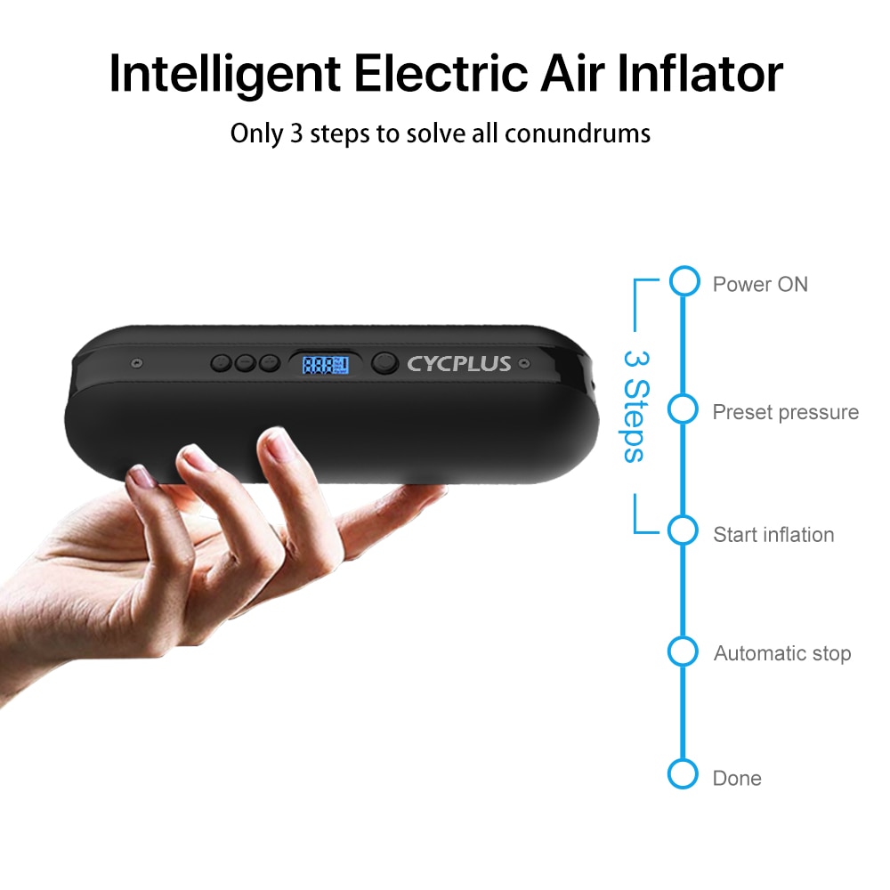 Portable Electric Air Pump Mini Smart Inflator Portable Electric Air Pump Mini Smart Inflator