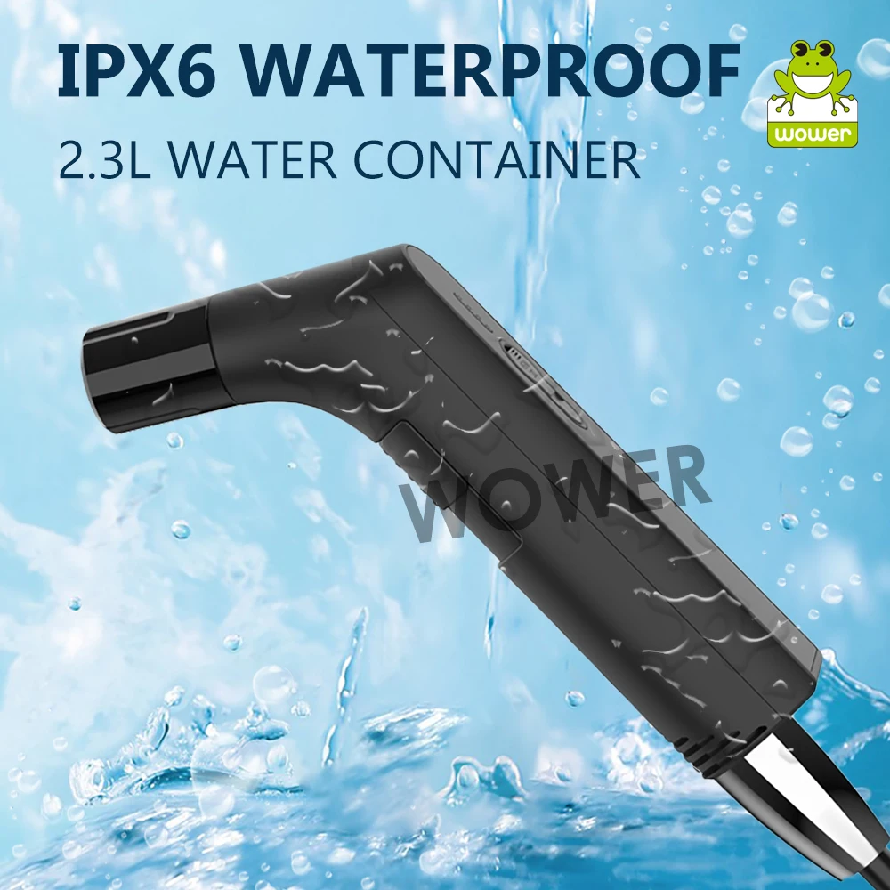 Portable Electric Bidet for Personal Hygiene Cleaning 2.3L Shattaf Rechargeable Travel Camping Bidet Shower Sprayer