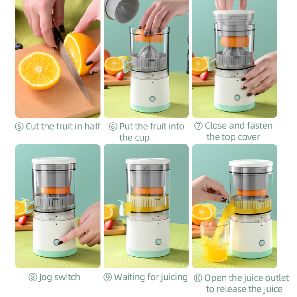 Portable Electric Juicer Wireless USB Rechargeable Mini Portable Blender Multifunctional Household automatic Juicer