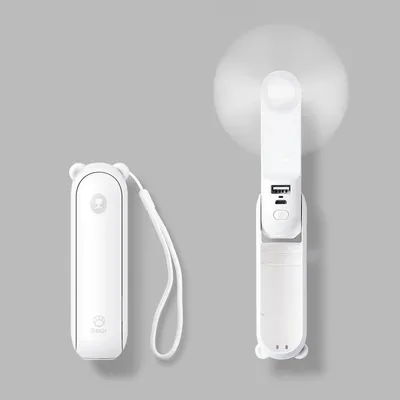 Portable Fan Mini Handheld Fan USB 4800mAh Recharge Hand Held Small Pocket Fan with Power Bank Flashlight Feature Portable Fan Mini Handheld Fan USB 4800mAh Recharge Hand Held Small Pocket Fan with Power Bank Flashlight Feature