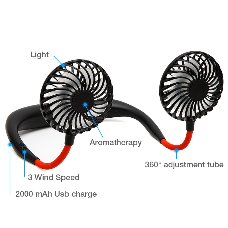 Portable Fan Rechargeable Neckband Portable Fan Rechargeable Neckband