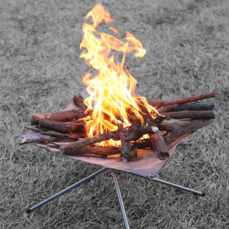Portable Fire Pit Camping Burn Stand