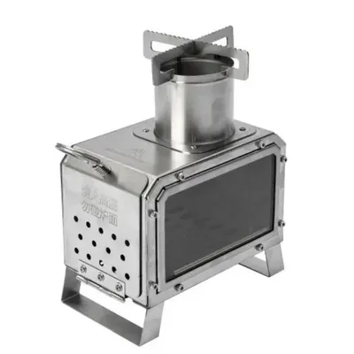 Portable Firewood Square Stove Stainless Steel Outdoor Fire Heater Stove Picnic Hiking Camping Wood Burner Stove Portable Firewood Square Stove Stainless Steel Outdoor Fire Heater Stove Picnic Hiking Camping Wood Burner Stove