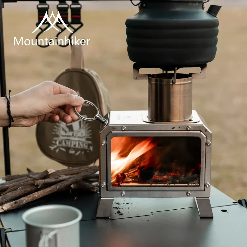 Portable Firewood Square Stove Stainless Steel Outdoor Fire Heater Stove Picnic Hiking Camping Wood Burner Stove Portable Firewood Square Stove Stainless Steel Outdoor Fire Heater Stove Picnic Hiking Camping Wood Burner Stove