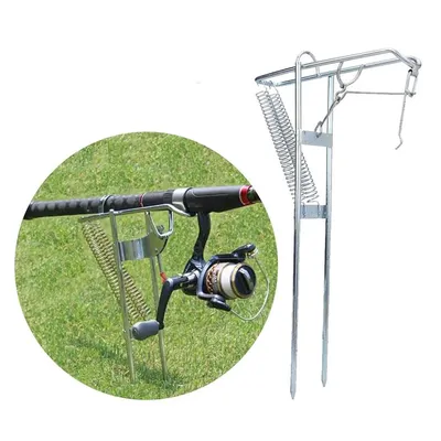 Portable Fishing Rod Holder Aluminum Alloy Automatic Support Fishing Rack Spring Support Stand Outdoor Fishing Tools Portable Fishing Rod Holder Aluminum Alloy Automatic Support Fishing Rack Spring Support Stand Outdoor Fishing Tools