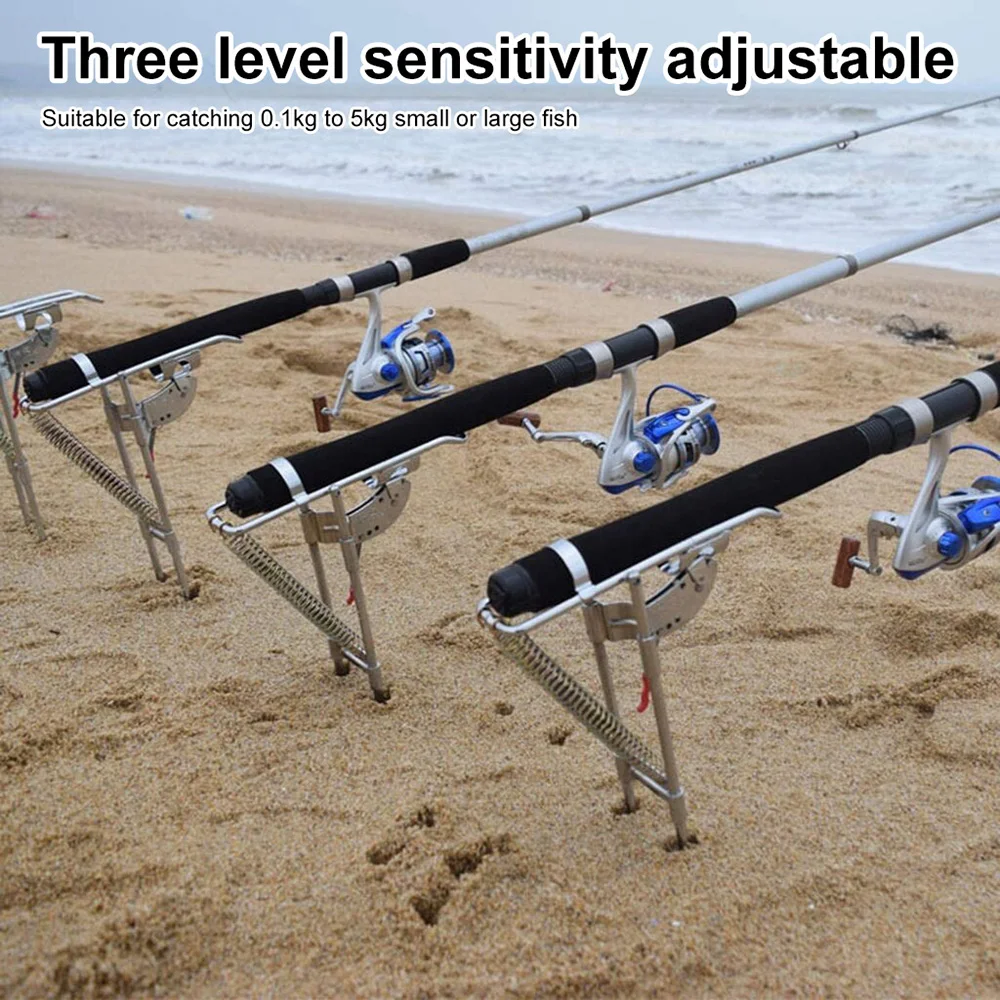 Portable Fishing Rod Holder Aluminum Alloy Automatic Support Fishing Rack Spring Support Stand Outdoor Fishing Tools Portable Fishing Rod Holder Aluminum Alloy Automatic Support Fishing Rack Spring Support Stand Outdoor Fishing Tools