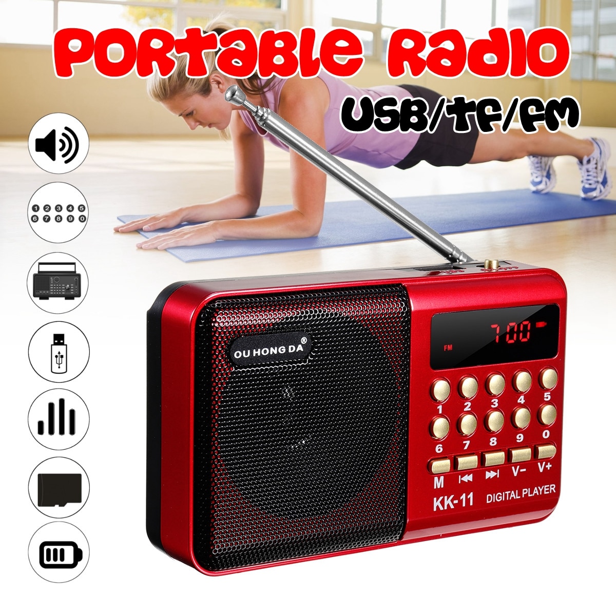 Portable FM Radio Mini MP3 Player Portable FM Radio Mini MP3 Player