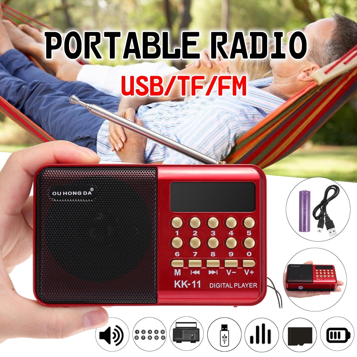 Portable FM Radio Mini MP3 Player Portable FM Radio Mini MP3 Player