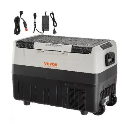 Portable Foldable Handle Car Refrigerator 35L or 45L or 55L with Wheel Compressor Freezer for Camping Picnics Car Home
