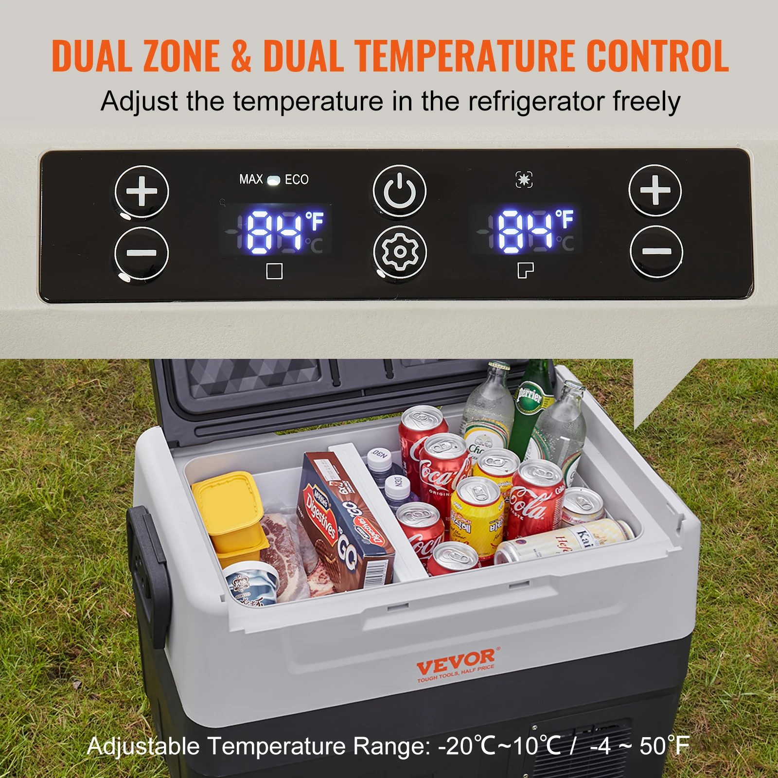 Portable Foldable Handle Car Refrigerator 35L or 45L or 55L with Wheel Compressor Freezer for Camping Picnics Car Home