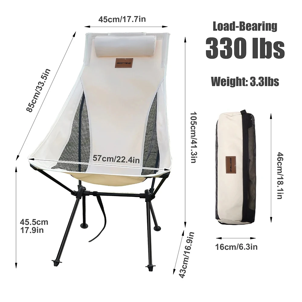 Portable Folding Camping Chair with Headrest Lightweight Tourist Chairs Aluminum Alloy Fishing Chair Outdoor Furniture Portable Folding Camping Chair with Headrest Lightweight Tourist Chairs Aluminum Alloy Fishing Chair Outdoor Furniture
