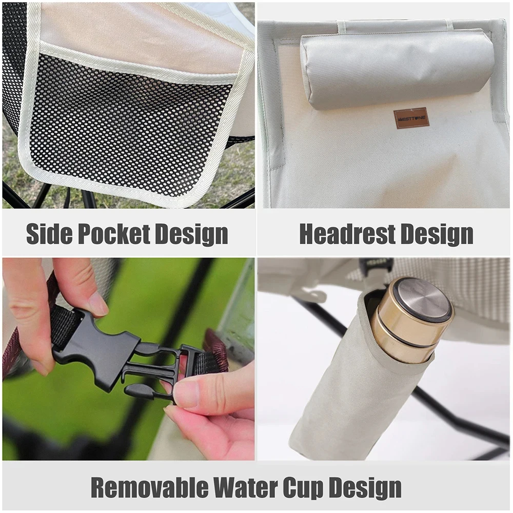 Portable Folding Camping Chair with Headrest Lightweight Tourist Chairs Aluminum Alloy Fishing Chair Outdoor Furniture Portable Folding Camping Chair with Headrest Lightweight Tourist Chairs Aluminum Alloy Fishing Chair Outdoor Furniture