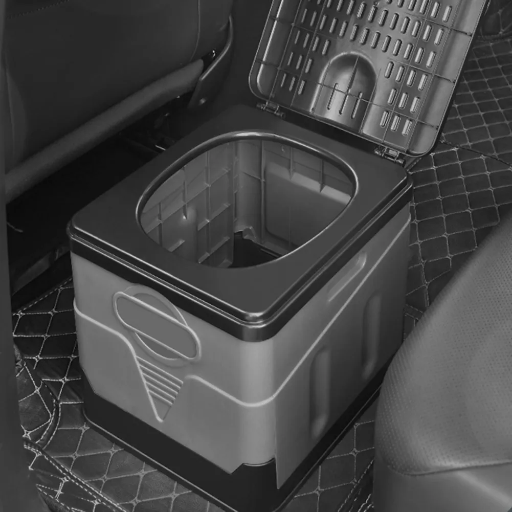 Portable Folding Toilet for Camping Outdoor Potty for Adults Cover Design Seat Toilet for Car Picnic Car Organizer