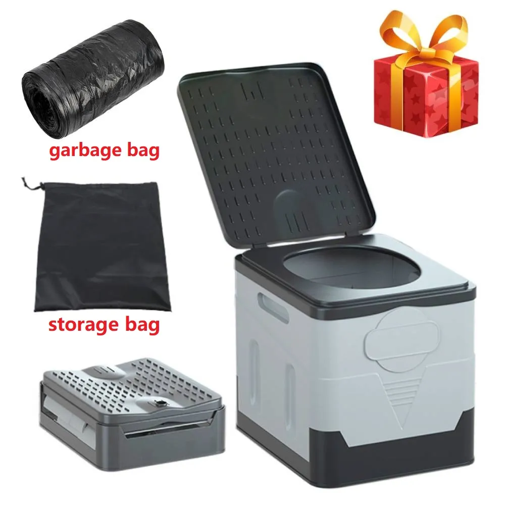 Portable Folding Toilet for Camping Outdoor Potty for Adults Cover Design Seat Toilet for Car Picnic Car Organizer Portable Folding Toilet for Camping Outdoor Potty for Adults Cover Design Seat Toilet for Car Picnic Car Organizer