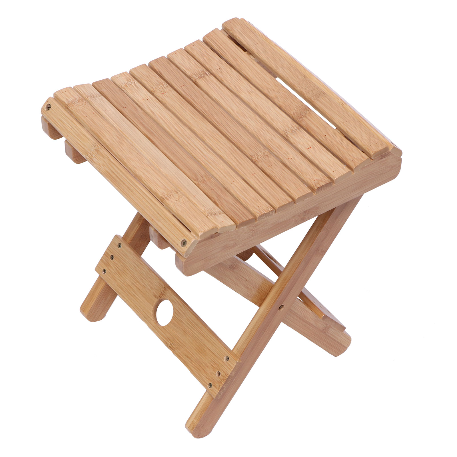Portable Folding Wooden Stool