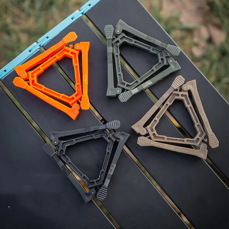 ​​​​​​Portable Gas Canister Stand​​ Universal Tripod Folding Frame Outdoor Camping Gas Tank Stove Base Holder Camping