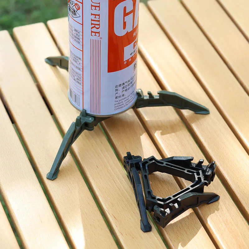 ​​​​​​Portable Gas Canister Stand​​ Universal Tripod Folding Frame Outdoor Camping Gas Tank Stove Base Holder Camping
