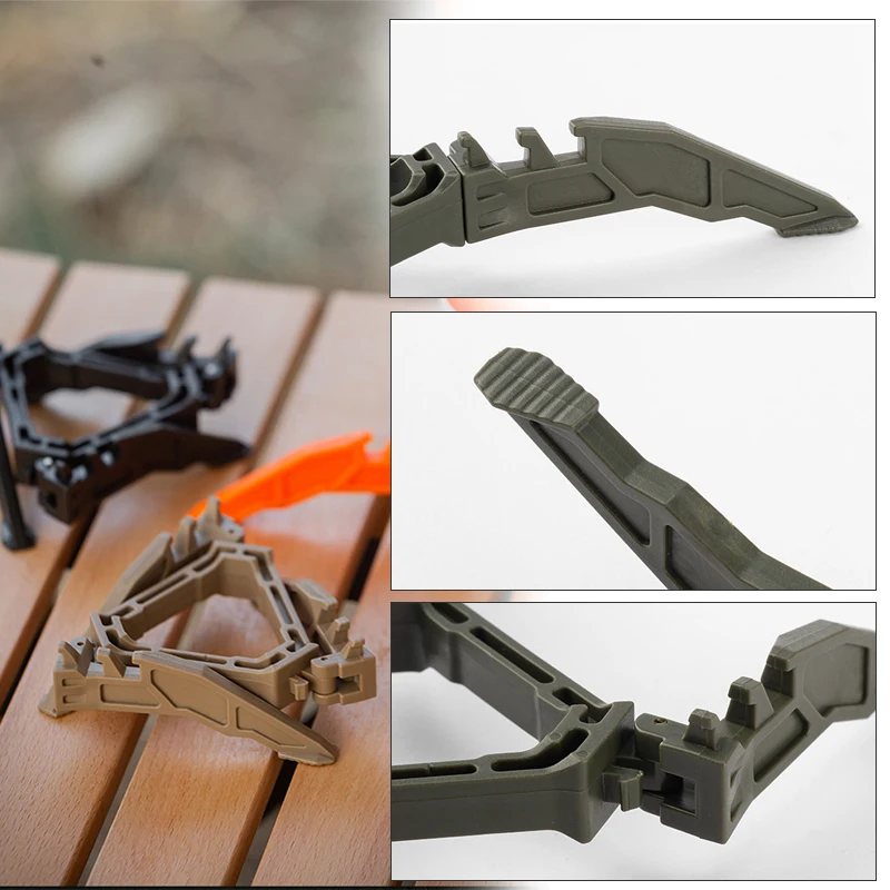 ​​​​​​Portable Gas Canister Stand​​ Universal Tripod Folding Frame Outdoor Camping Gas Tank Stove Base Holder Camping