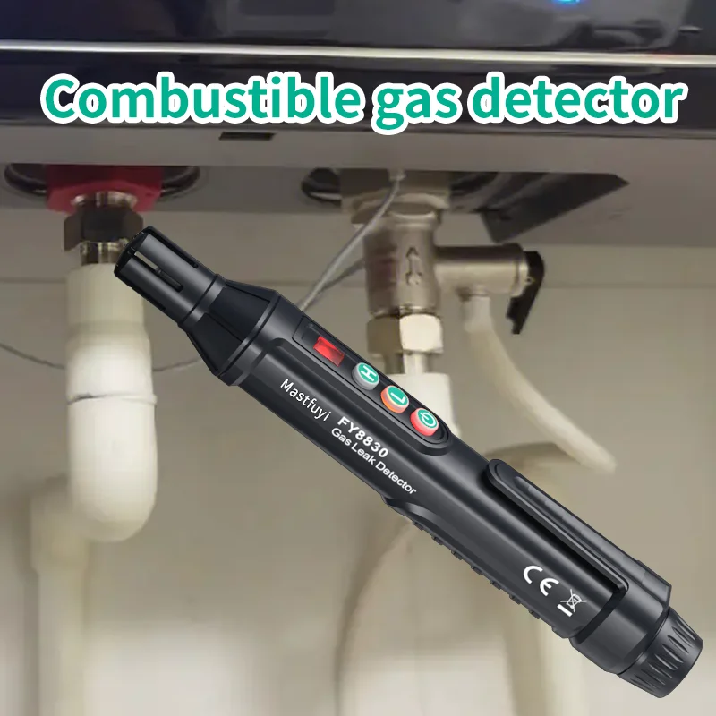 Portable Gas Leak Detector Natural Gas Detector Combustible Gas Detector With Audible And Visual Alarm Gas Sniffer Test