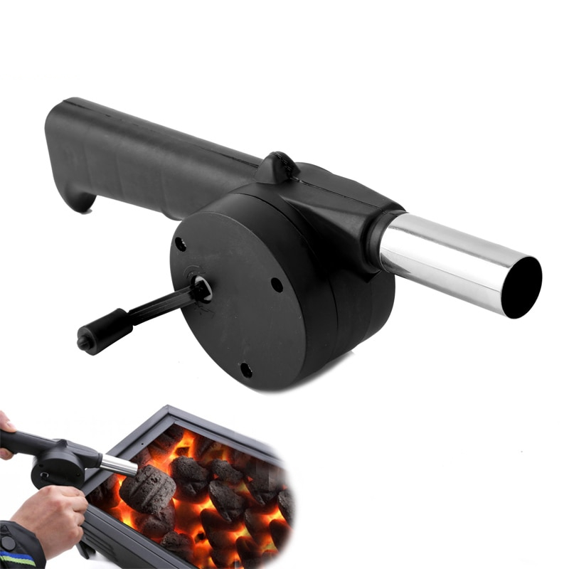 Portable Hand Crank BBQ Fan Blower