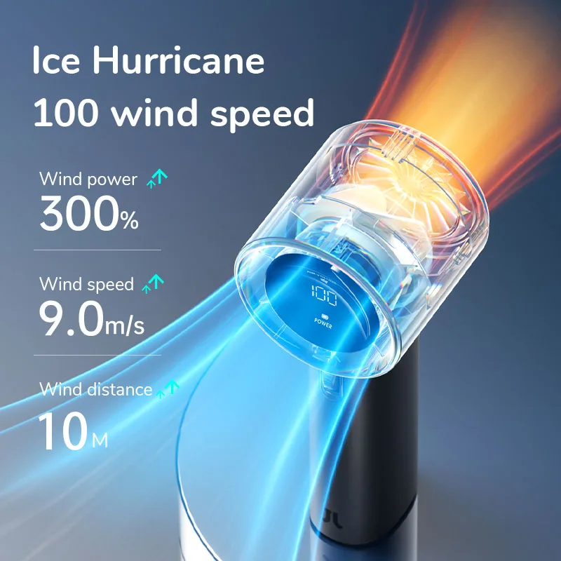 Portable Hand Fan 100 Wind Speeds Mini Bladeless Handheld Fan USB Rechargeable Personal Fans Electric Eyelash Fan