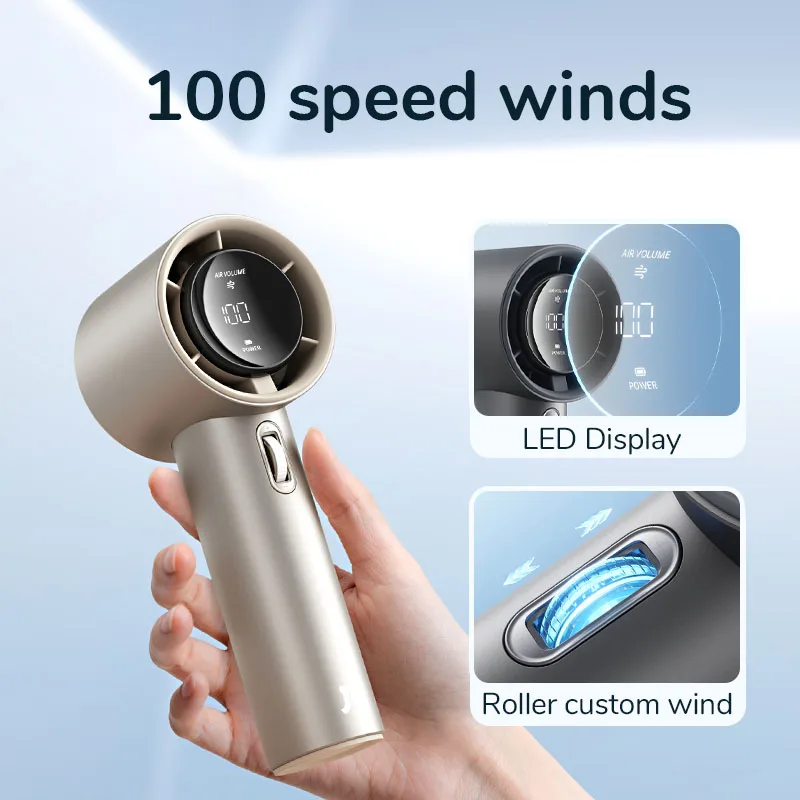 Portable Hand Fan 100 Wind Speeds Mini Bladeless Handheld Fan USB Rechargeable Personal Fans Electric Eyelash Fan Portable Hand Fan 100 Wind Speeds Mini Bladeless Handheld Fan USB Rechargeable Personal Fans Electric Eyelash Fan