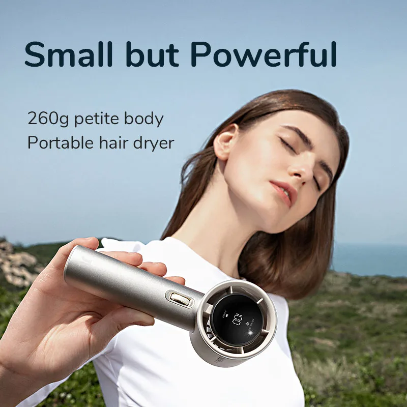 Portable Hand Fan 100 Wind Speeds Mini Bladeless Handheld Fan USB Rechargeable Personal Fans Electric Eyelash Fan Portable Hand Fan 100 Wind Speeds Mini Bladeless Handheld Fan USB Rechargeable Personal Fans Electric Eyelash Fan