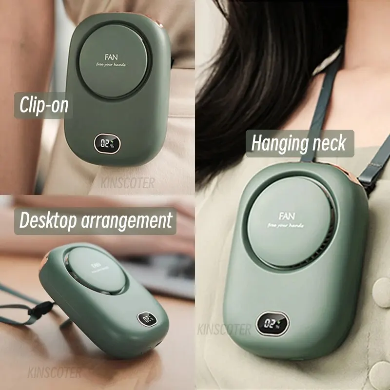 Portable Hanging Neck Fan Mini Cooling Waist Fans Bladeless USB Rechargeable Sports Cooler Fan For Outdoor Sports Travel Portable Hanging Neck Fan Mini Cooling Waist Fans Bladeless USB Rechargeable Sports Cooler Fan For Outdoor Sports Travel
