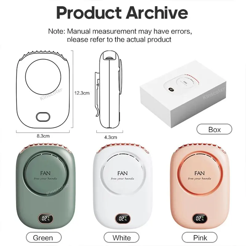 Portable Hanging Neck Fan Mini Cooling Waist Fans Bladeless USB Rechargeable Sports Cooler Fan For Outdoor Sports Travel Portable Hanging Neck Fan Mini Cooling Waist Fans Bladeless USB Rechargeable Sports Cooler Fan For Outdoor Sports Travel
