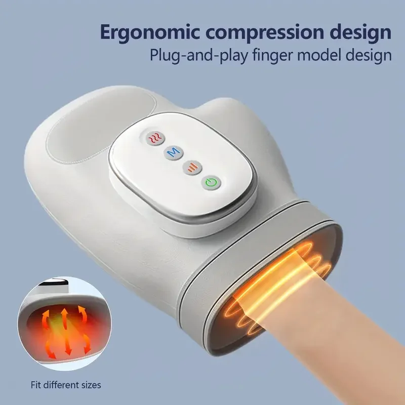 Portable Heated Hand Massager, USB-Powered Heat Compression Kneading Massage, Home Office Wrist Massage, Festival Gift Portable Heated Hand Massager, USB-Powered Heat Compression Kneading Massage, Home Office Wrist Massage, Festival Gift