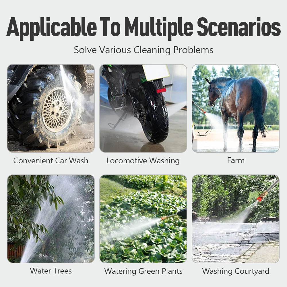 Portable High Pressure Washer 30Bar Car Water Gun Lithium Battery Charging Wireless Spray Cleaner Pump Washing Machine Portable High Pressure Washer 30Bar Car Water Gun Lithium Battery Charging Wireless Spray Cleaner Pump Washing Machine