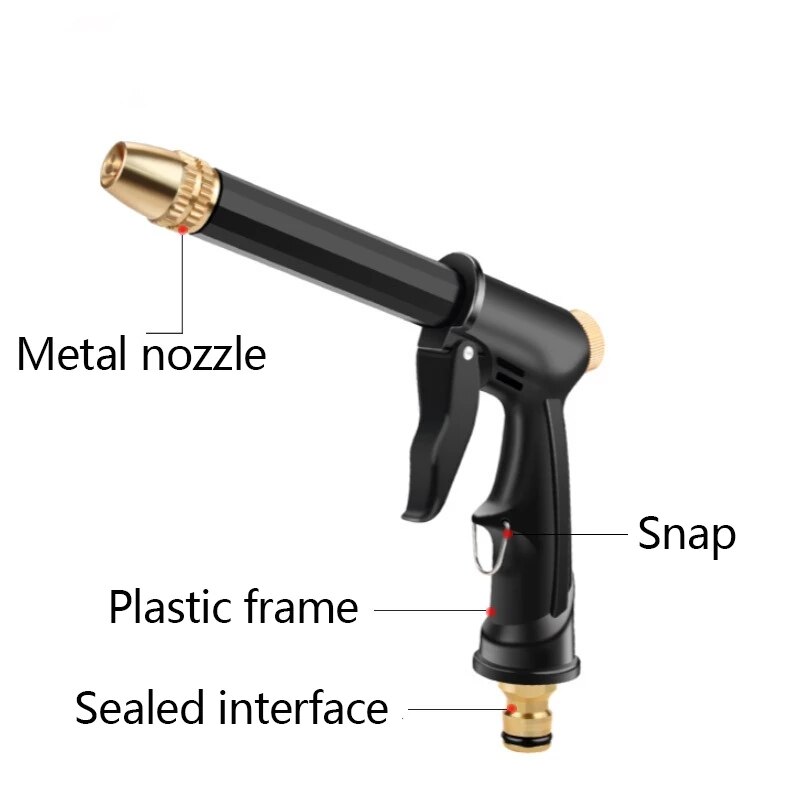 Portable High Pressure Water Gun For Cleaning Car Wash Machine Garden Watering Hose Nozzle Sprinkler Foam Water Gun Portable High Pressure Water Gun For Cleaning Car Wash Machine Garden Watering Hose Nozzle Sprinkler Foam Water Gun