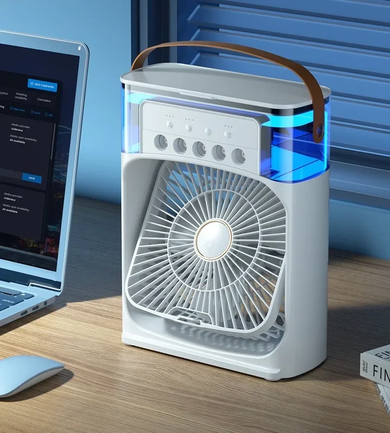 Portable Humidifier Fan AIr Conditioner Household Small Air Cooler Hydrocooling Portable Air Adjustment For Office 3 Portable Humidifier Fan AIr Conditioner Household Small Air Cooler Hydrocooling Portable Air Adjustment For Office 3