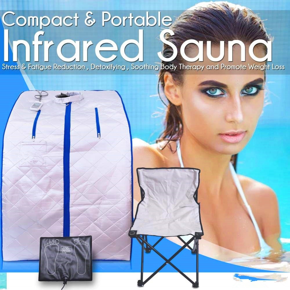 Portable Infrared Sauna with Foldable Chair Portable Infrared Sauna with Foldable Chair