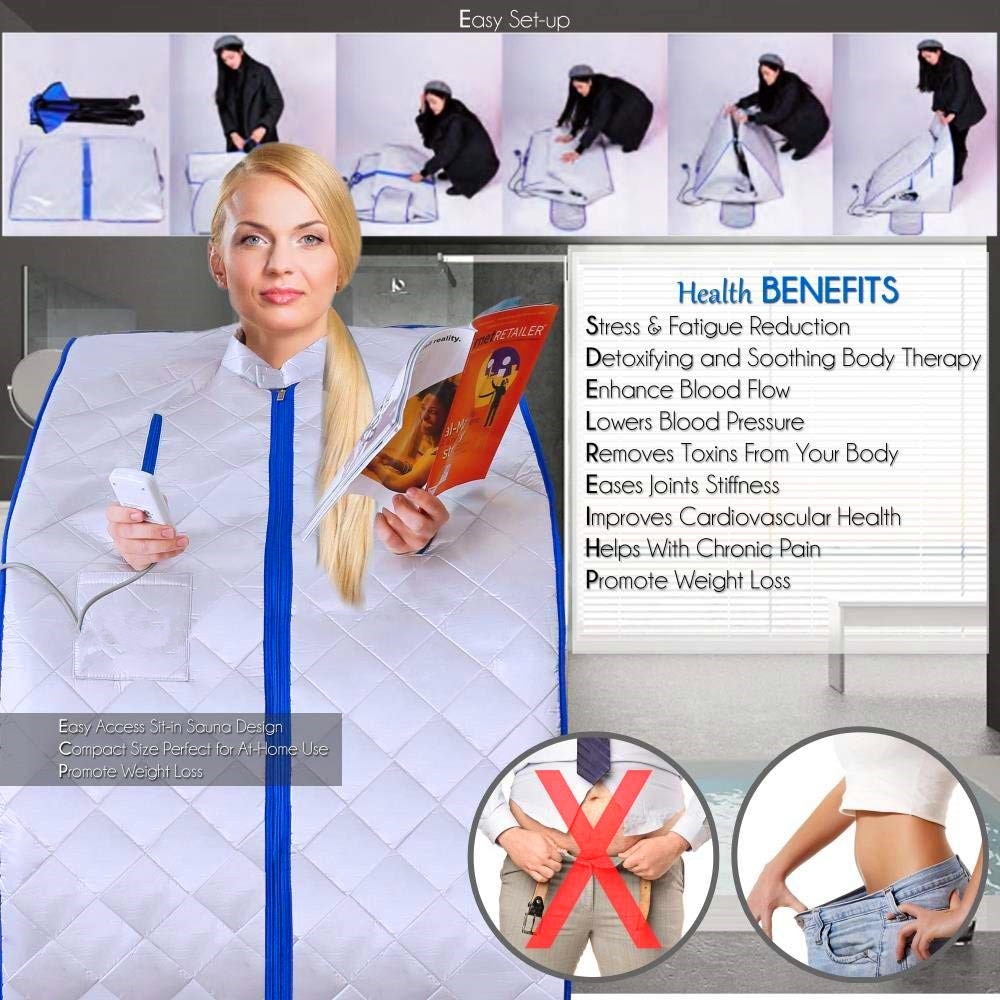 Portable Infrared Sauna with Foldable Chair Portable Infrared Sauna with Foldable Chair