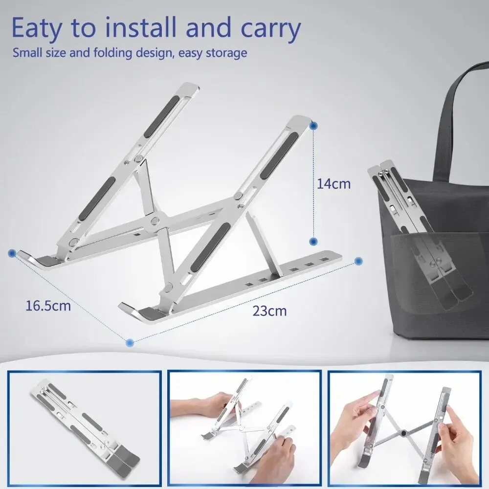 Portable Laptop Stand Ergonomic Aluminum Laptop Stand Detachable Laptop Stand That Fits 10-16 “Laptop Or Pad